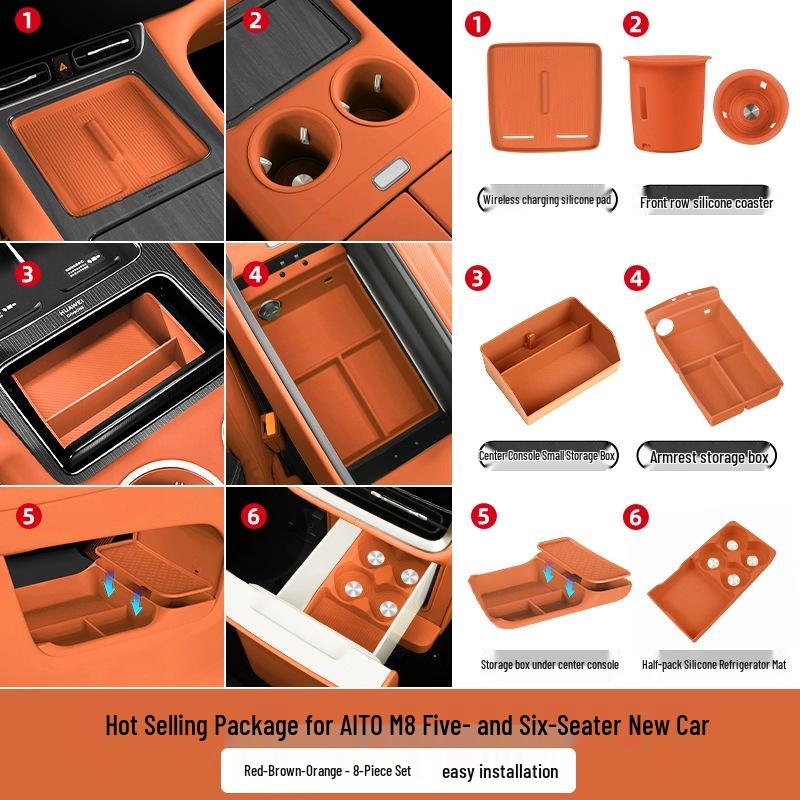 AITO M7 M8 M9 Accessories: Wireless Charger Pad & Interior Trim Mod Kit