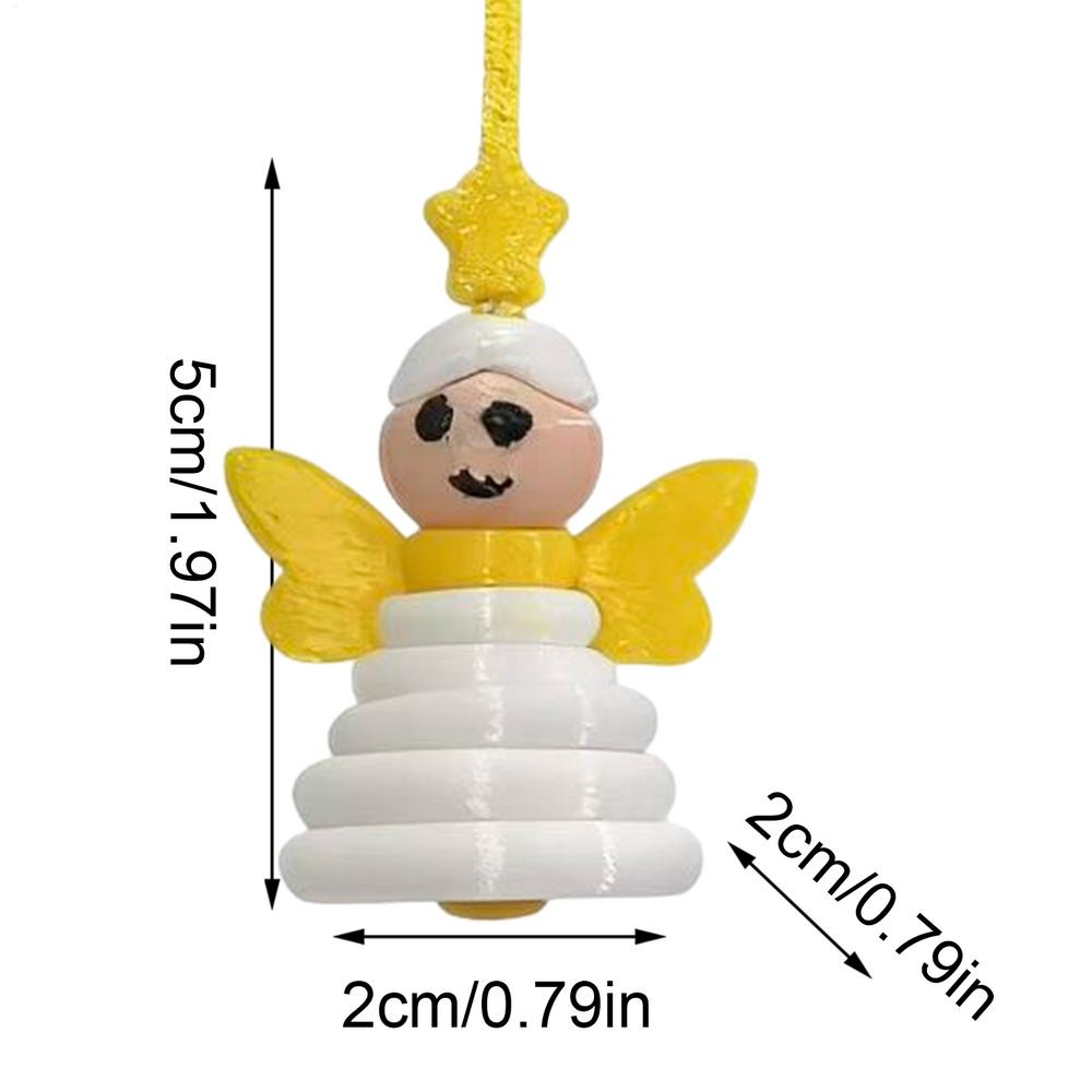Christmas Santa Angel Snowman Button Ornament Kits Party  Christmas Tree Pendant Charm Decoration Craft DIY Gift Making Supplies