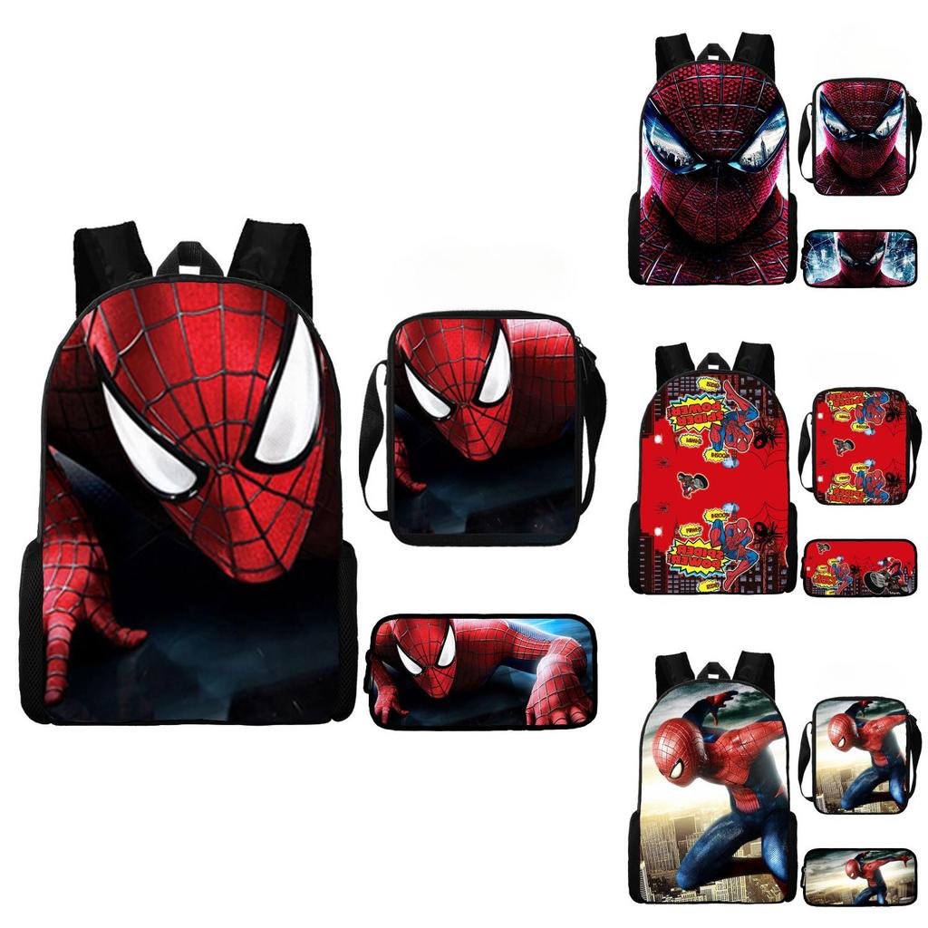 Elementary Spider Man Backpack Oxford Lightweight Durable Cushioned Straps Kids