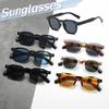 New Fashionable Pc Men'S And Women'S Uv Resistant Sunglasses Personalized And Versatile Uv400 Elliptical Small Frame Glasses
