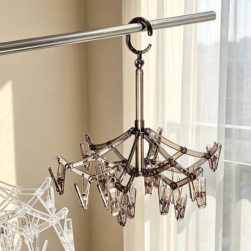 Wall-Mounted Clothes Drying Rack with Suction Cups for Socks and Underwear