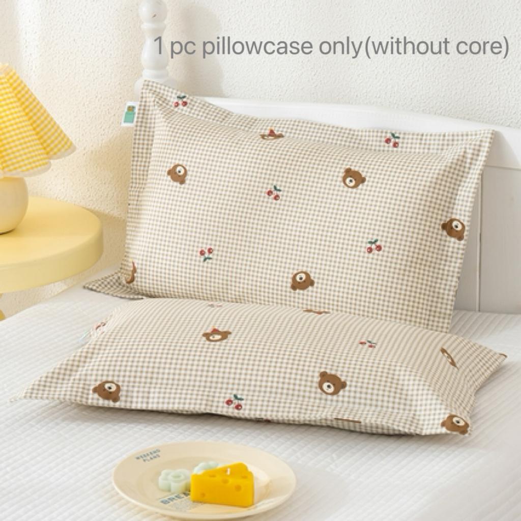 1 Pc Cotton 200TC Twill Euro Size Pillowcase 40 x 60 cm floral Print Pillowcover with Envelope Closure,without core