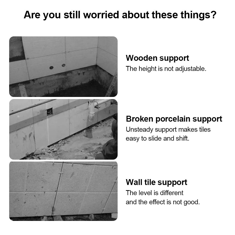 Регулируемый регулятор высоты плитки 1-5,5 см, прочный настенный локатор керамической плитки, 250 кг, опора, подъемник из оцинкованной стали, выравнивающее устройство