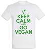 Keep Calm And Go Vegan T-Shirt Vegetables Vegetarianism Vegetarian Fun