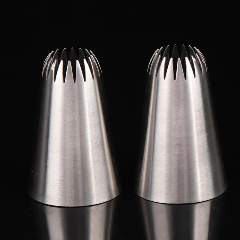 D66 #18 Насадка для глазури с открытой звездой, наконечник для труб из нержавеющей стали, советы по украшению торта