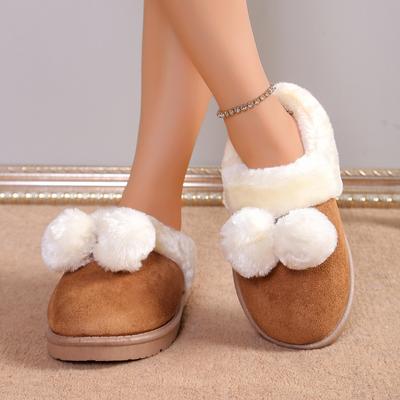 Милые сапоги-дутики на шарике, полусапоги, новинка осени и зимы 2025 года, женская обувь на толстой подошве с плюшем