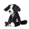 Black and White Puppy Toy, Border Collie Dog Plush Toy | Realistic Black and White Animal Toy | Simulated Stuffed Animal, Cuddly Decor for Kids, Toddl