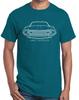 1973 1974 AMC Javelin Classic Front End Profile Design Tshirt