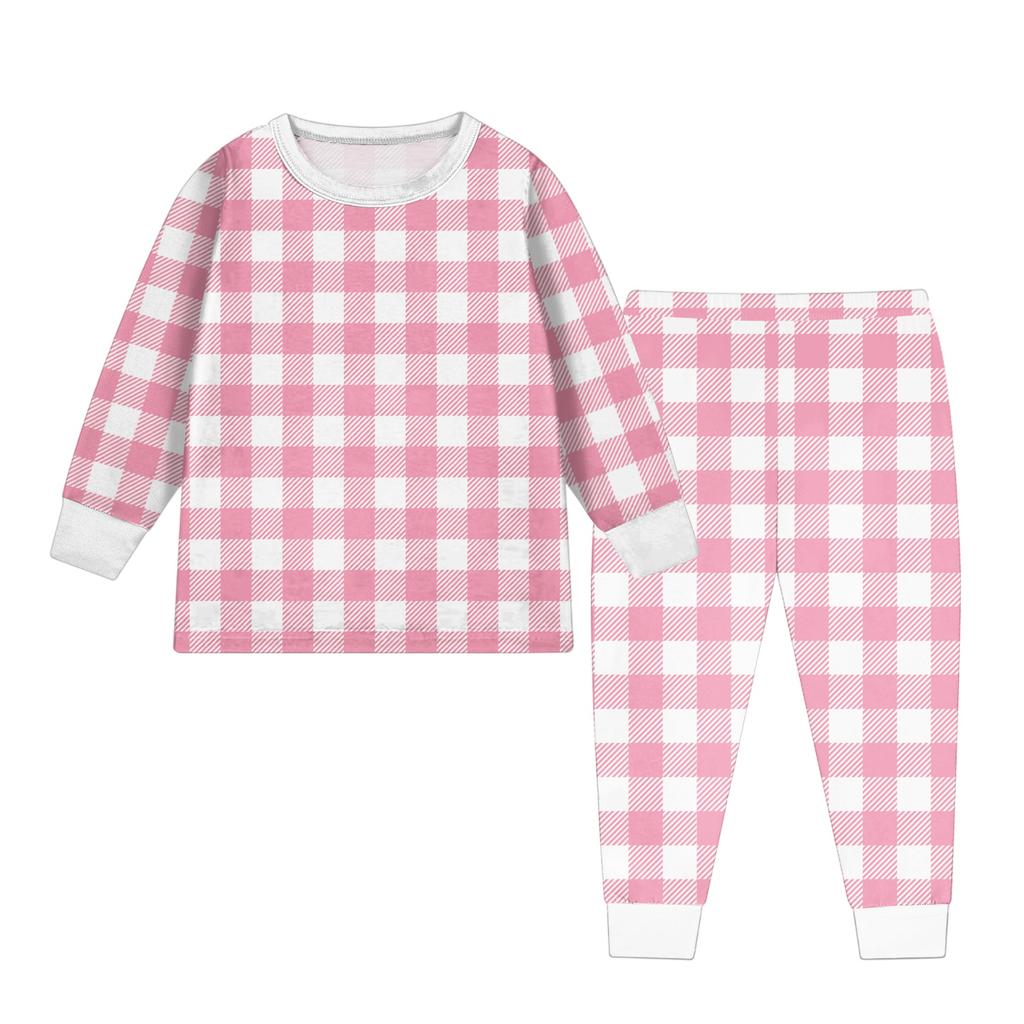 Детский модный костюм юбка топ с круглым вырезом и длинными рукавами брюки