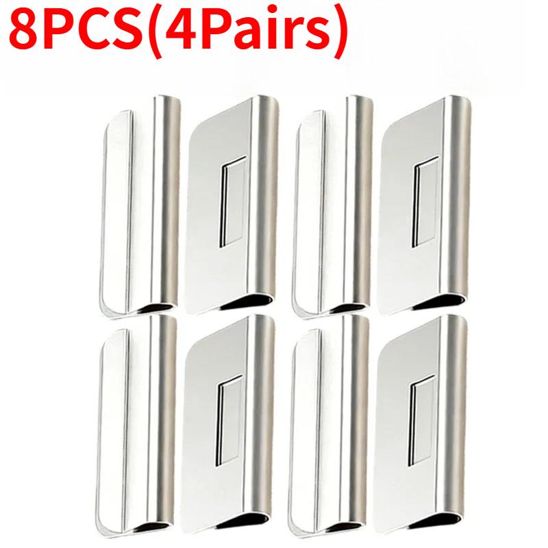Magnetic Curtain Buckles Nail Free Detachable Window Light Blocking Metal Clips Bedroom Office Adjustment Curtain Accessories