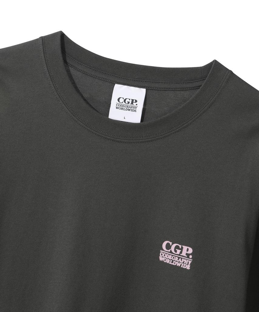 CGP Square Color Logo Short Sleeve T-Shirt - Charcoal