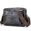 Men Briefcase Leather Laptop Bag 14 Inch Genuine Leather Shoulder Crossbody Bags