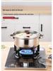 Stainless Steel Thickened Double-Ear Soup Pot (22/24/26cm) with Double Bottom and Gift Box