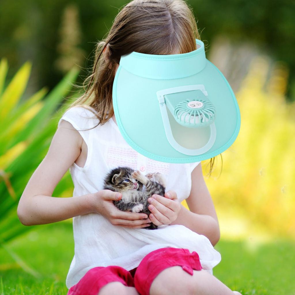 Детская кепка-веер от солнца, сочетающая в себе функции солнца и вентилятора/технология невидимого черного вентилятора/длительный срок службы батареи/легкий и портативный