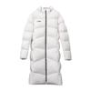 Li Ning Sports Lifestyle Series однотонное логотипное пальто на молнии с капюшоном удобное дышащее толстое теплое длинное хлопковое пальто унисекс белое AFMU037-2