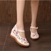 New Ethnic Style Embroidered Shoes Women's Ancient Style Elevated Shoes Women's Casual Shoes
