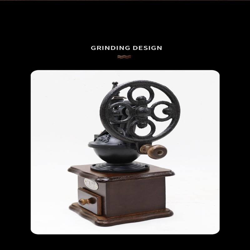 1 шт. Ретро Рокер Ручная Кофемолка Бытовая Кофемолка для Зерен Маленькая Ручная Кофемашина Помол Интегрированный