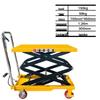 Compact Manual Hydraulic Scissor Lift Cart with Foot Pedal