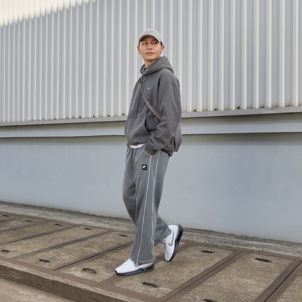 Nike Air FW25 Straight Fit Fleece Lined Lace Up Loose Fit Casual Pants