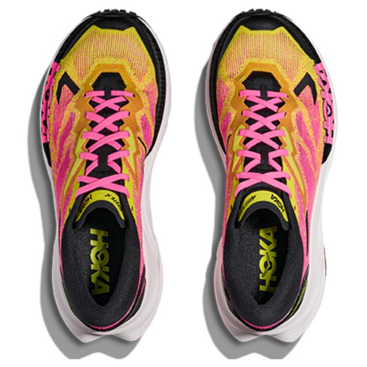 Hoka One One Mafate X Модные Удобные Спортивные Дышащие Легкие Беговые Кроссовки Мужские кроссовки Розовый Желтый 1161990-NNH