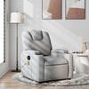 VidaXL Reclining Massage Armchair Light Grey Fabric 372377