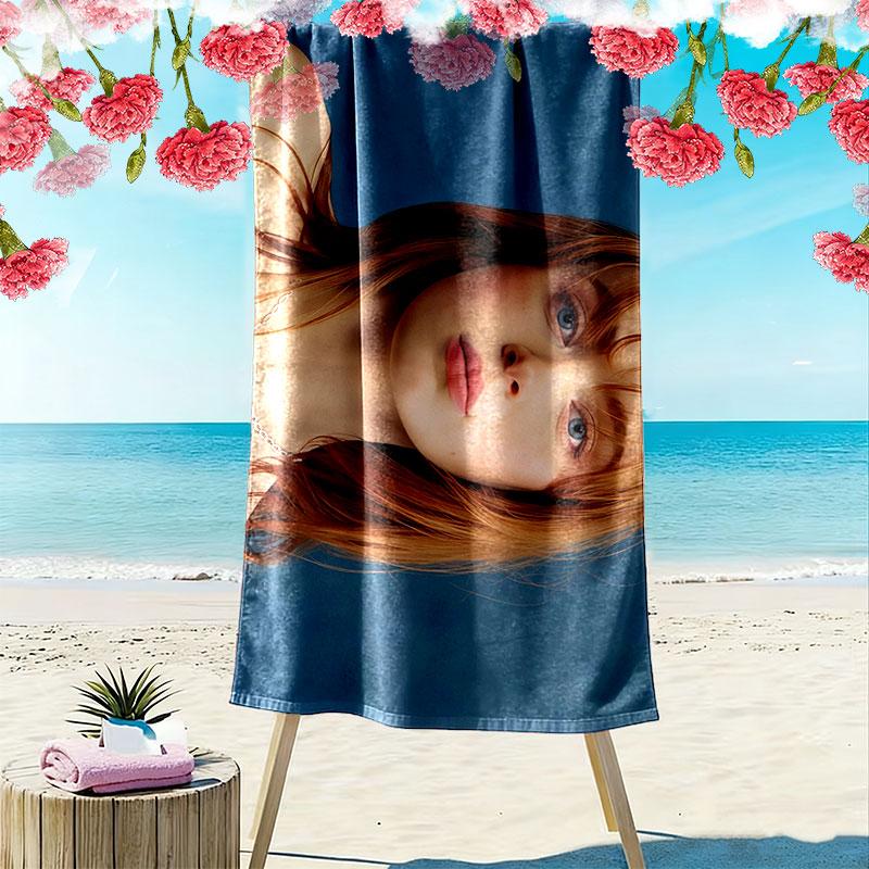 S. Sink Print Beach Towel, Large Soft Quick Dry Towel for Beach Camping Swimming
