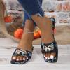 Fashion Sandals Summer Women's Slippers Fashion Bow Designer New Shoes 2024 Dresses Flat Shoes Women's Slippers