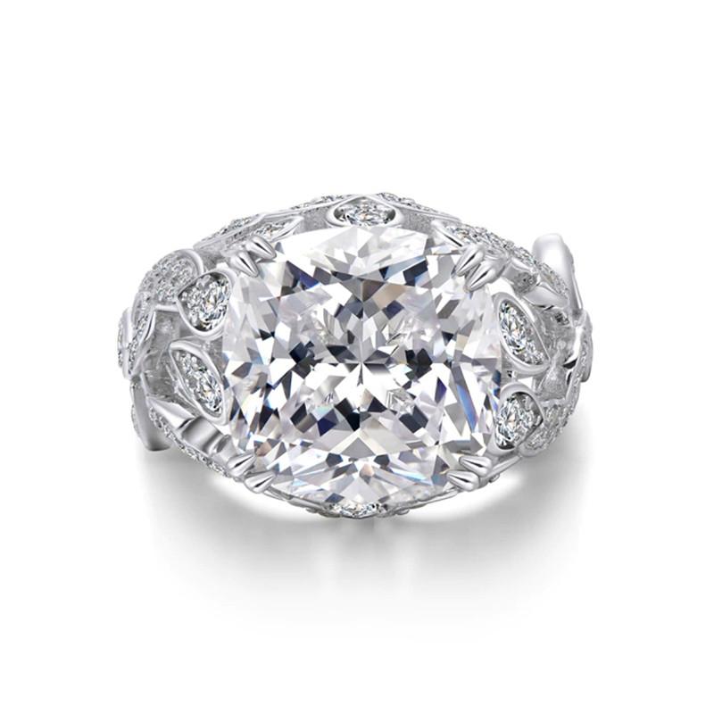 Кольца Sterling Luxury Square CZ для женщин, помолвка, свадьба, женские кольца, подарок на годовщину, ювелирные изделия