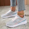 TUINANLE Кроссовки женские вулканизированные туфли серые кроссовки женские летние туфли на плоской подошве со шнуровкой женские большие размеры 36-42