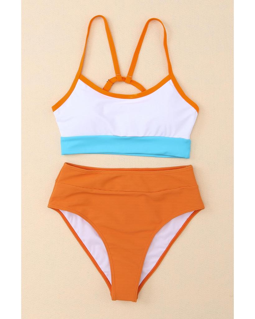 Azura Exchange Spaghetti Strap High Waist Bikini Swimsuit