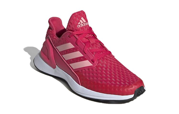 adidas Кроссовки для бега Run J, износостойкие, низкие, детские, красные, для подростков FV4102