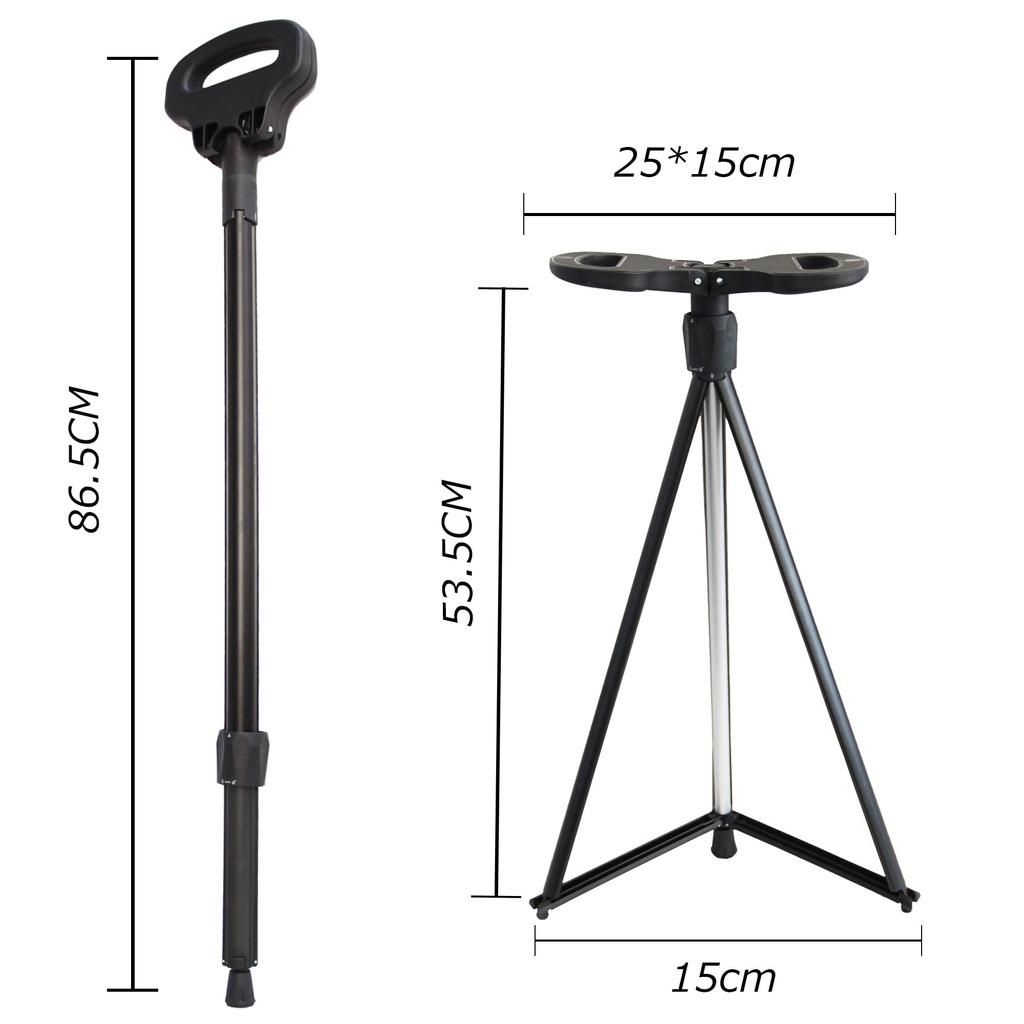 LOCYOP Трость Складная трость, которая трансформируется в одинарную трость-монопод Подарочная трость Подходит для помощи при ходьбе Тренога Компактный стул для спортивного гольфа