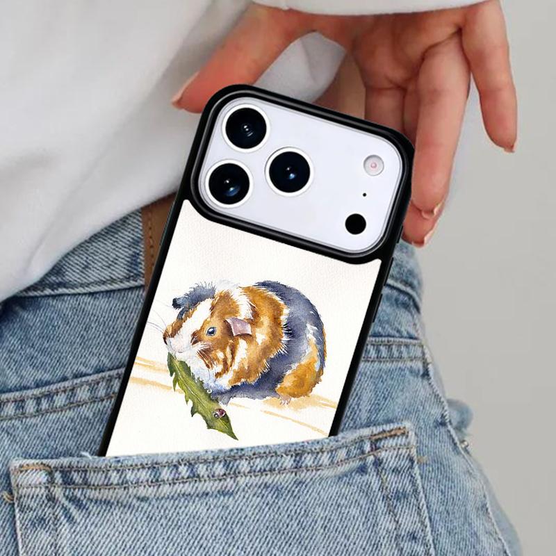 Мягкий чехол-коллаж с морской свинкой и хомяком для iPhone 16e 15 14 13 12 17 Pro Max Plus Air 17pro Чехол Coque