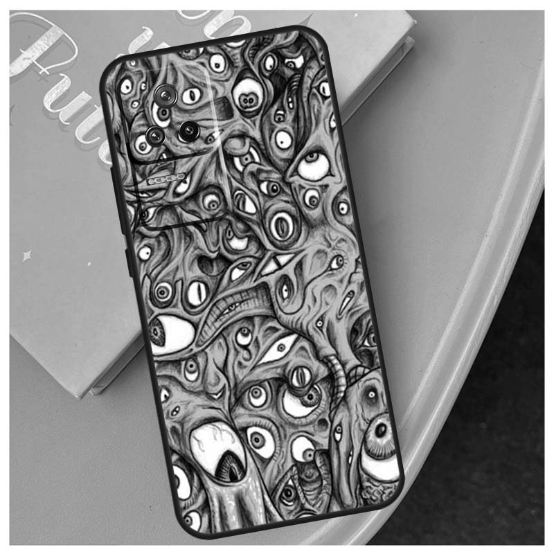 Страшное Лицо Глаза Чехол Для Xiaomi 17 Pro Max 14 15 Ultra 13T 14T 15T POCO X7 X5 X6 Pro F5 F6 F7 F8 Ultra Чехол