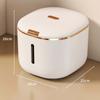 Household Rice Bucket Press Open Insect-proof Moisture-proof Silicone Sealed Grain Storage Box Rice Tank 10kg Cereal Storage Container Food Dispenser