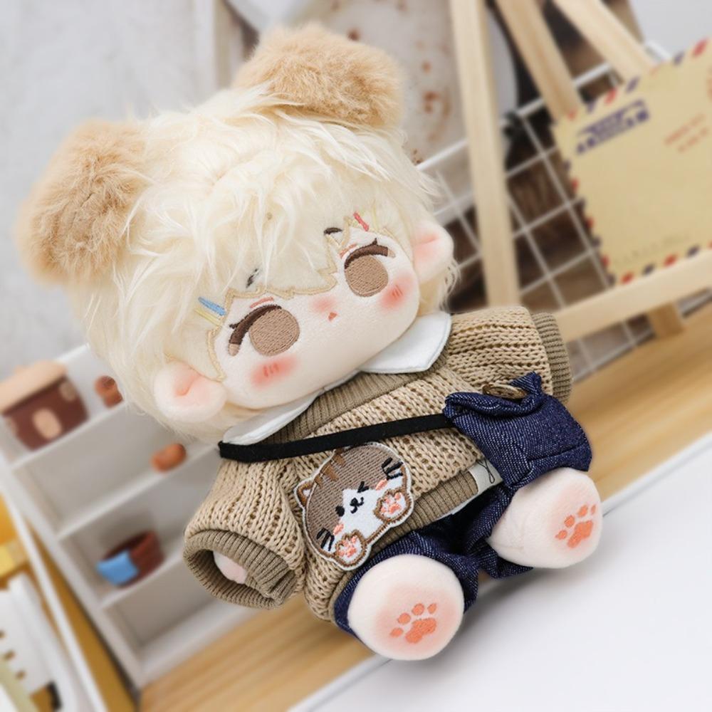 Lovely 20CM Cotton Doll Clothes Dress up DIY Doll Accessories Cute Sweater Shorts Suit Kids Toys