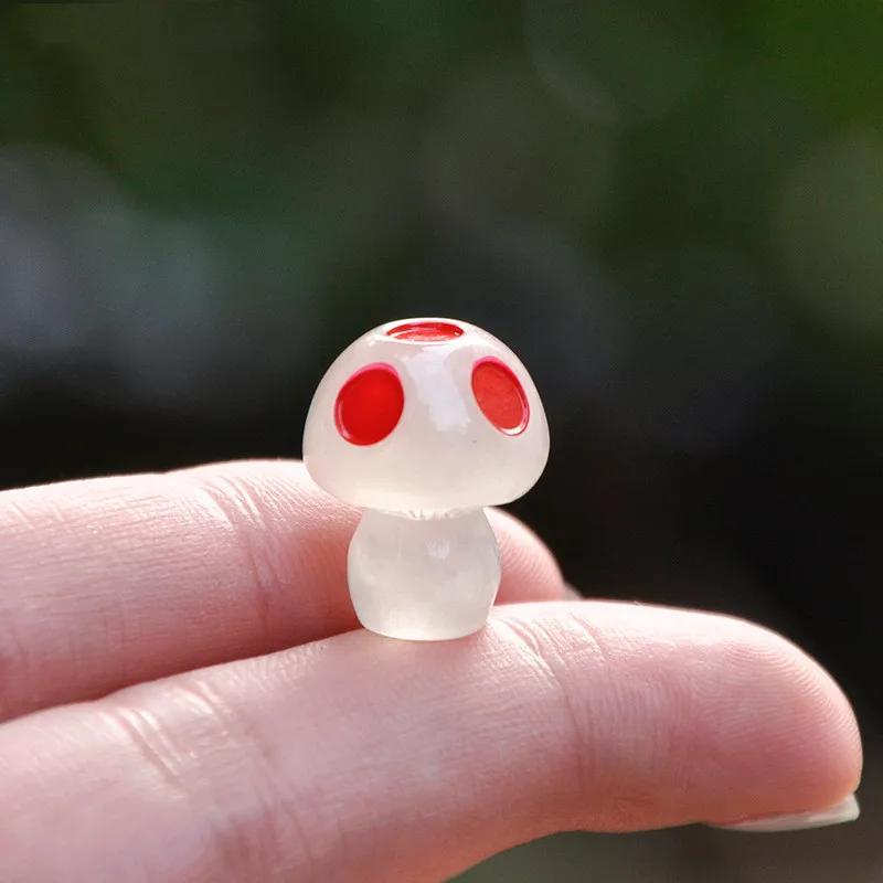 Мини светящийся грибной декор для дома мох ландшафтные украшения светящиеся горшечные украшения миниатюрное садоводство сказочный сад