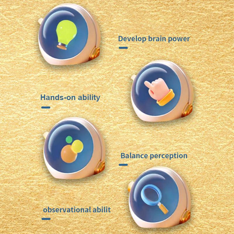 Astronauts Creative Balancing Tree Toy Balance Board Tabletop Party Funny Parent-Child Interactive Game Building Block Toy