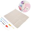 Набор для вышивания Punch Needle DIY Толстая шерстяная пряжа с латунной иглой Набор инструментов с ножницами