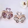 Fashion Women Gifts Crystal Rhinestone Claw Barrette Hair Clip Claw Mini Butterfly Hairpins
