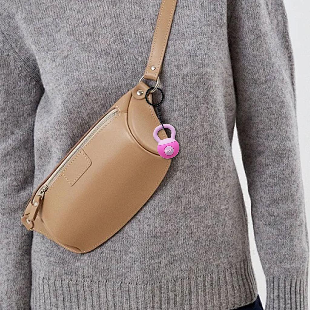 Миниатюрный брелок для ключей с гирей, привлекающий внимание, брелок-подвеска с гирей для фитнес-мероприятий и призов