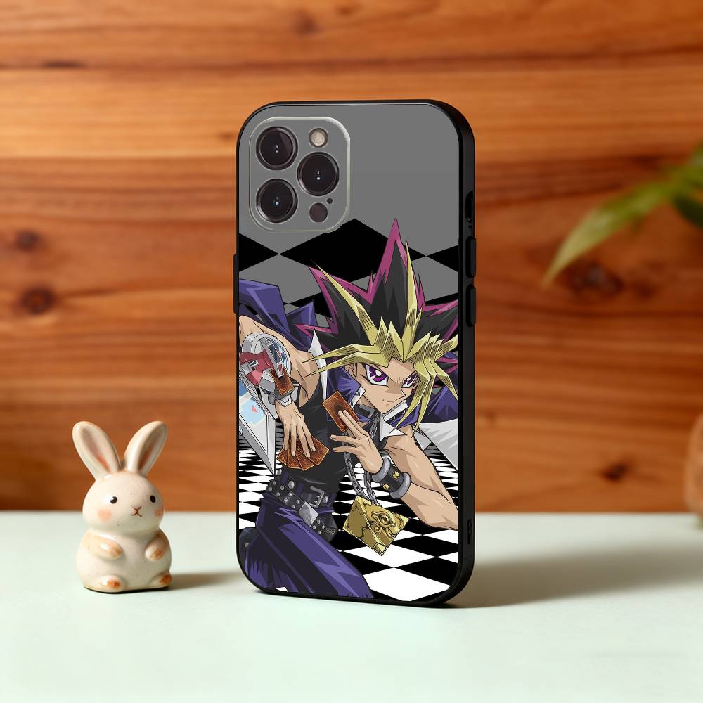 Чехол для телефона с аниме Yu-Gi-Oh Для iPhone17,16,15,14,13,12Plus,Pro Max,XS,5G Мягкий силиконовый черный чехол
