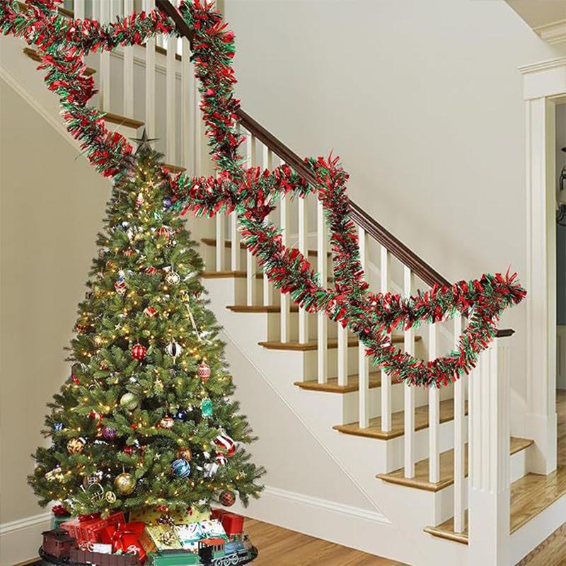 1PC Ribbons Celebrate Colorful Strips Party Decoration Pleasant Red and Green Aesthetic Christmas Festival Atmosphere 2M