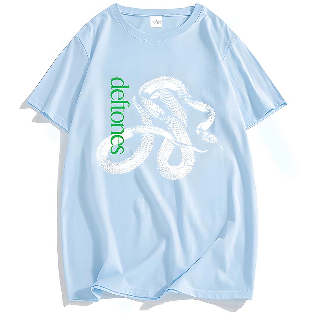 Deftones Private Snake Tee Logo Music Album Printing Tshirt 100cotton High Quality Fashion Short Sleeve Tshirts Loose Women Men T Shirt Unisex
