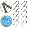 10pcs Black In The Dark Ultra-Bright Glow Tent Zippers Zipper Pull Ideal Kit Markers Ends Lock Zips