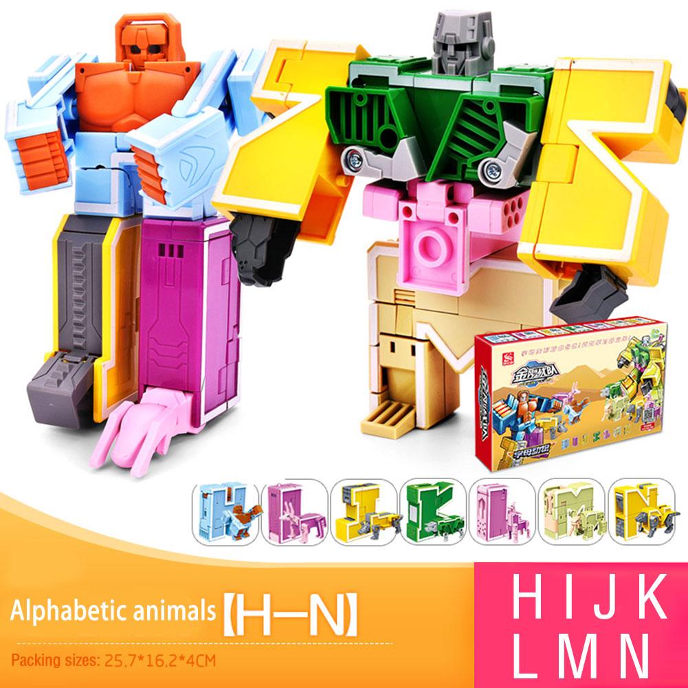 26 букв AZ Алфавит Робот тексты песен Боты Животное Динозавр Воин Деформация Фигурки