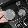 Diamond Silicone Car Coaster - Non-Slip Round Slot Mat for Car Interior Decoration