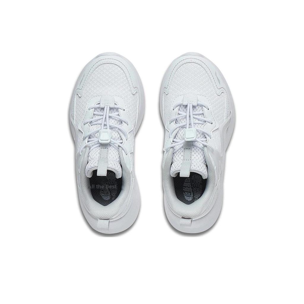 Кроссовки Li Ning Kids Ling Yue 3.5 удобные, амортизирующие, прочные, с низким верхом, детские кроссовки стандартно-белые YKNT090-9