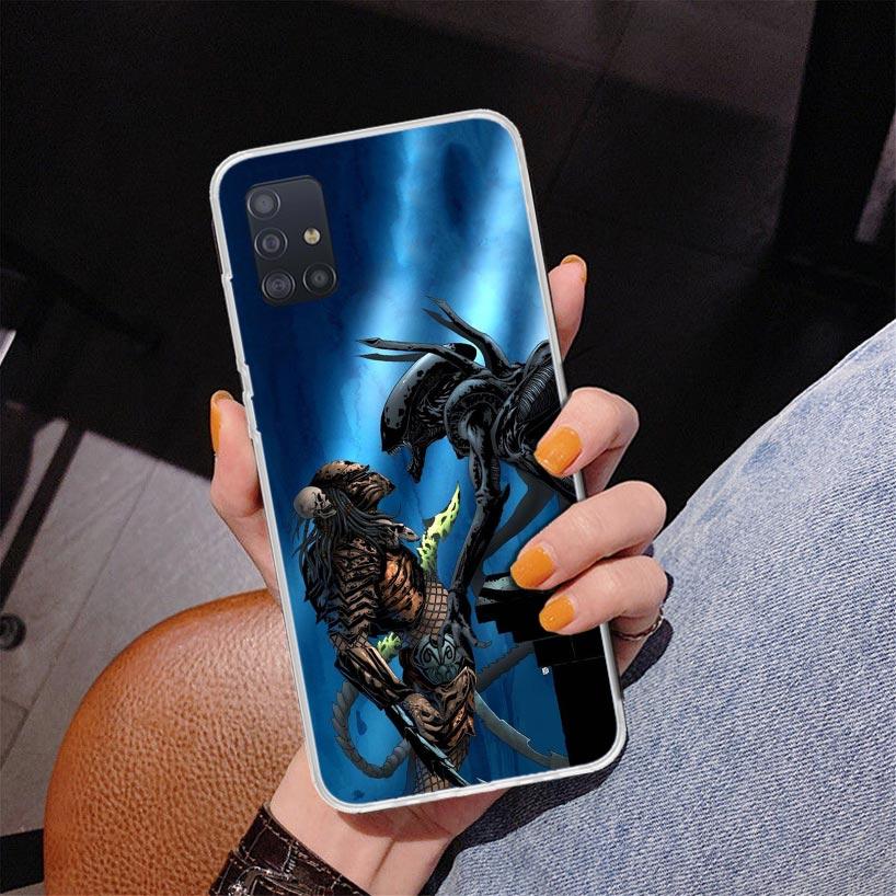Раскрашенный чехол для телефона Alien Vs Predator для Samsung Galaxy A52 A32 A22 A12 A51 A31 A50S A30S A20S A10S Note 20 Ultra 10 Plus S10 A7