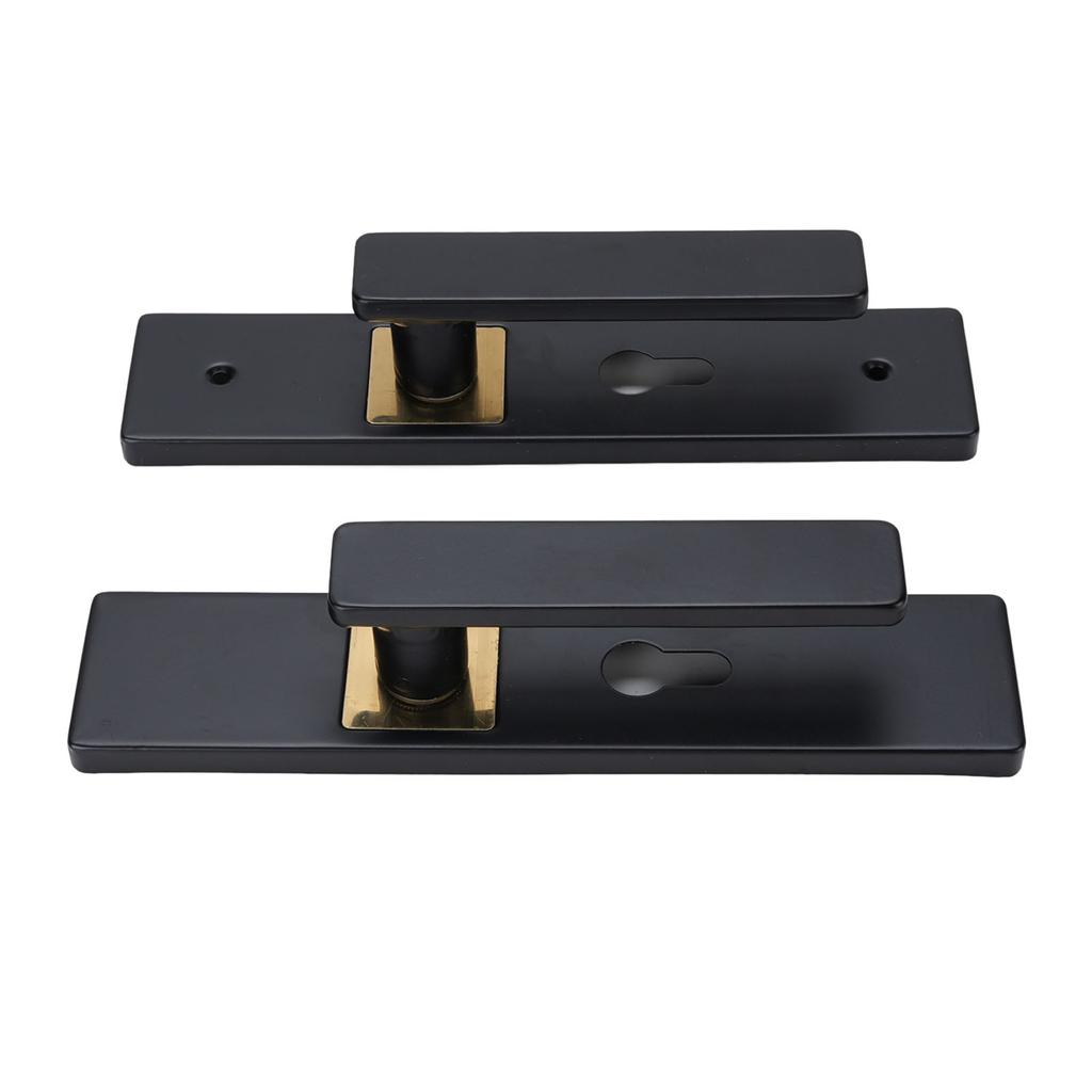 Комплект дверных ручек с ключом для входной двери Внутренний Наружный В помещении Ванная Спальня Замок Бесшумный Алюминиевый сплав